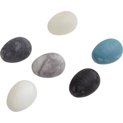 Assorted Alabaster Eggs by Global Views. Made from alabaster in a coastal style.