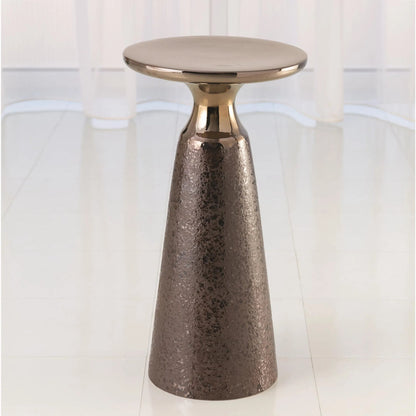 Meteor Taper Table by Global Views in bronze. Made from porcelain in a eclectic & global style.