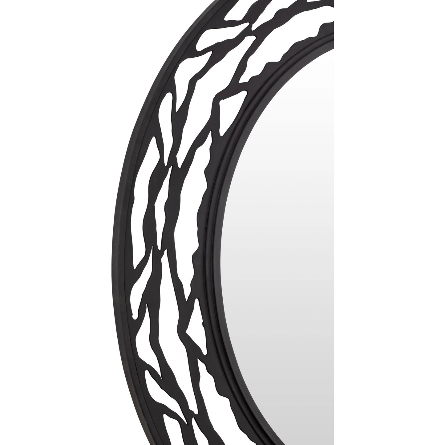 003 SI-1991446 | Closeup | Kato Round Mirror by Varaluz. Made from unique in a modern style.