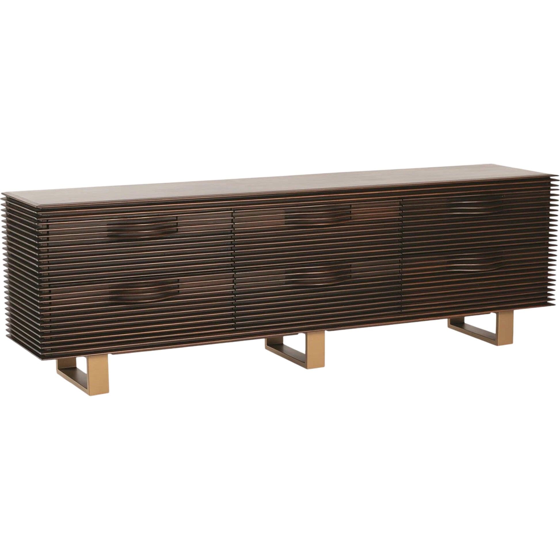 Oslo Long Chest by Global Views. Made from iron in a modern style.