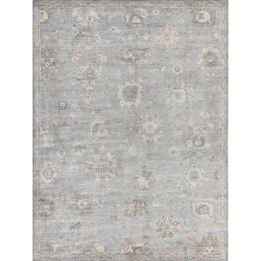 Museum Rug - Blue, Gray by Exquisite Rugs in blue/gray. Made from unique in a unique style.