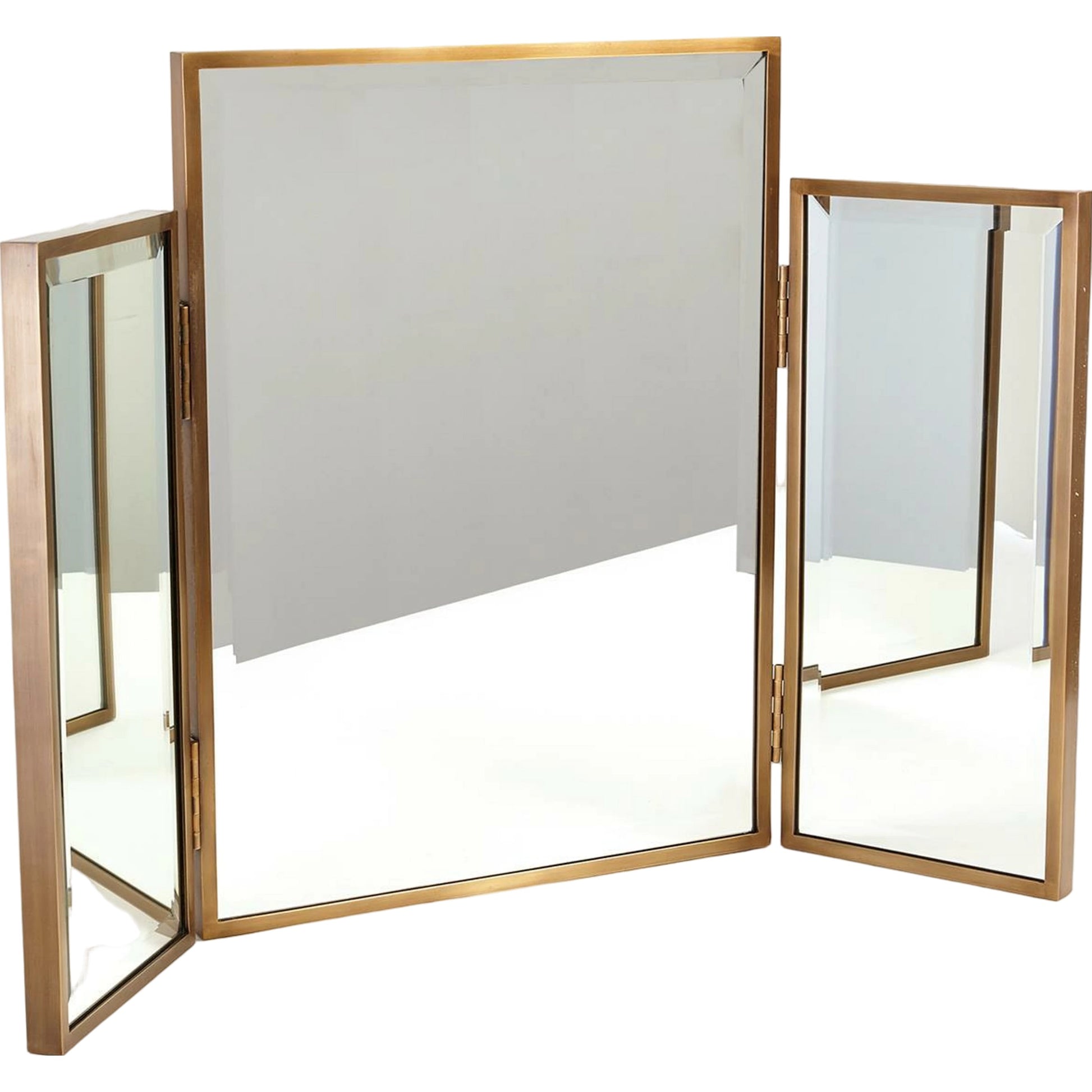 Tri Fold Vanity Mirror by Global Views. Made from unique in a transitional style.
