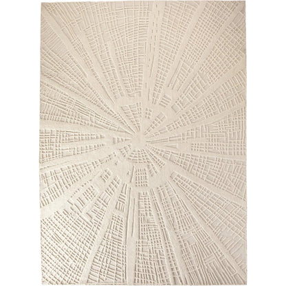 Vortex Rug by Global Views. Made from 100% wool, 100% cotton backing in a unique style.