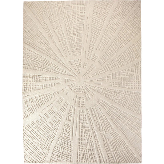 Vortex Rug by Global Views. Made from 100% wool, 100% cotton backing in a unique style.