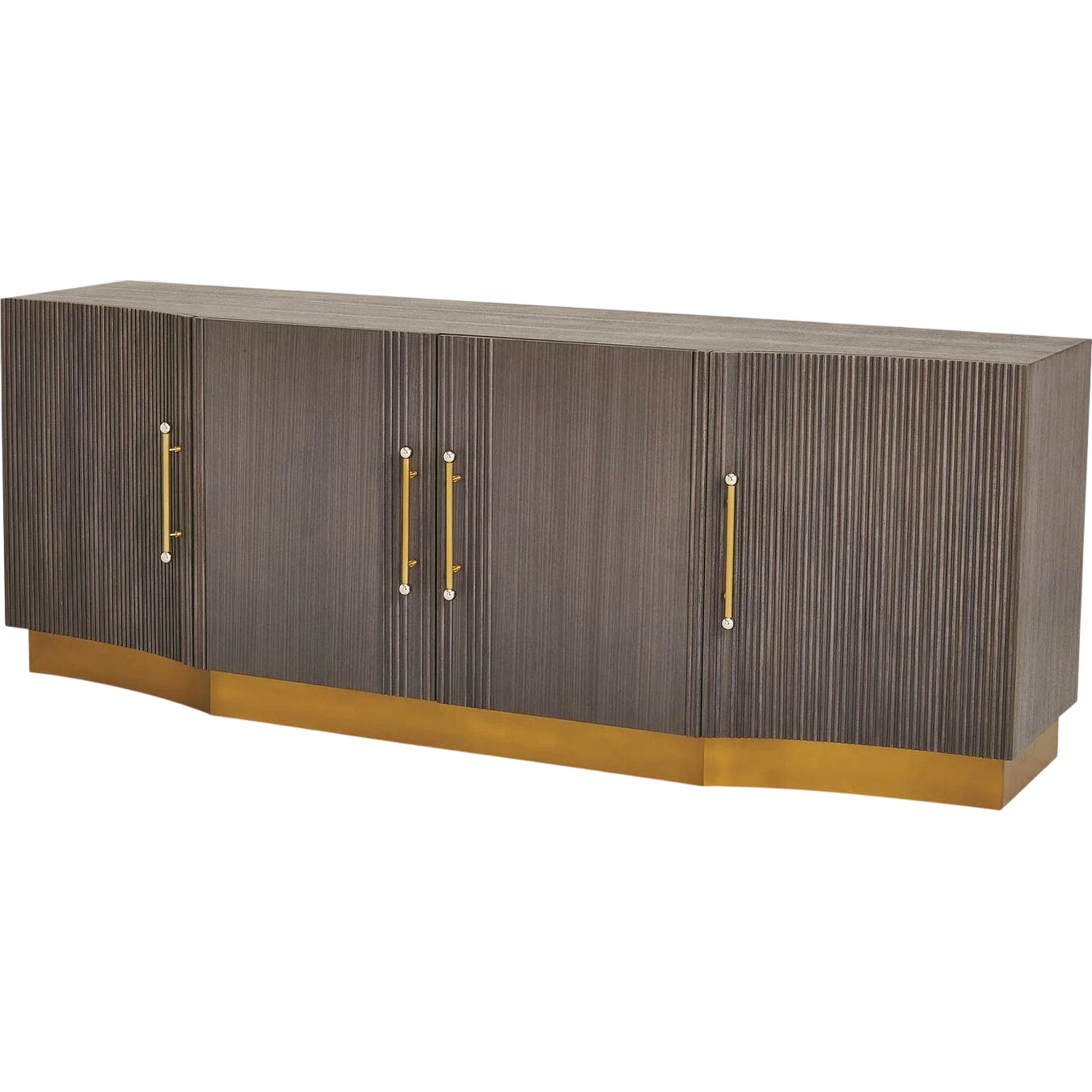 Mayfair Cabinet by Global Views. Made from brass, nickel in a modern style.