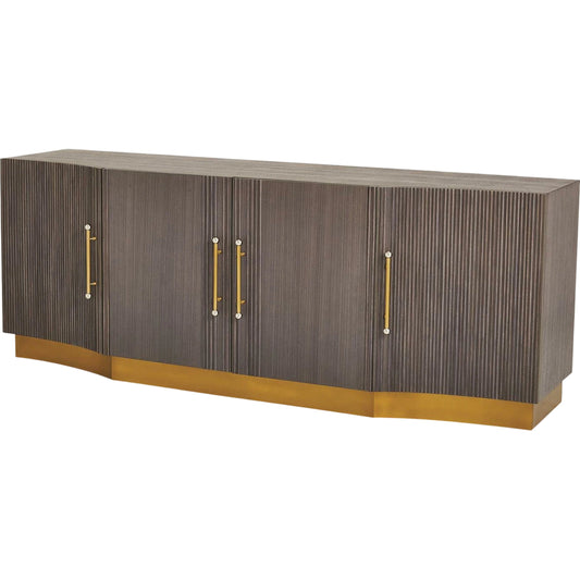 Mayfair Cabinet by Global Views. Made from brass, nickel in a modern style.