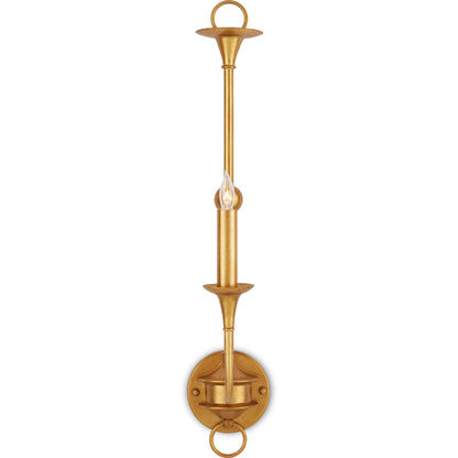 Nottaway Single Wall Sconce by Currey and Company. Made from wrought iron in a traditional style.