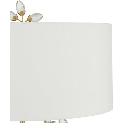 Forget-Me-Not Floor Lamp by Currey and Company. Made from crystal, metal in a modern style.