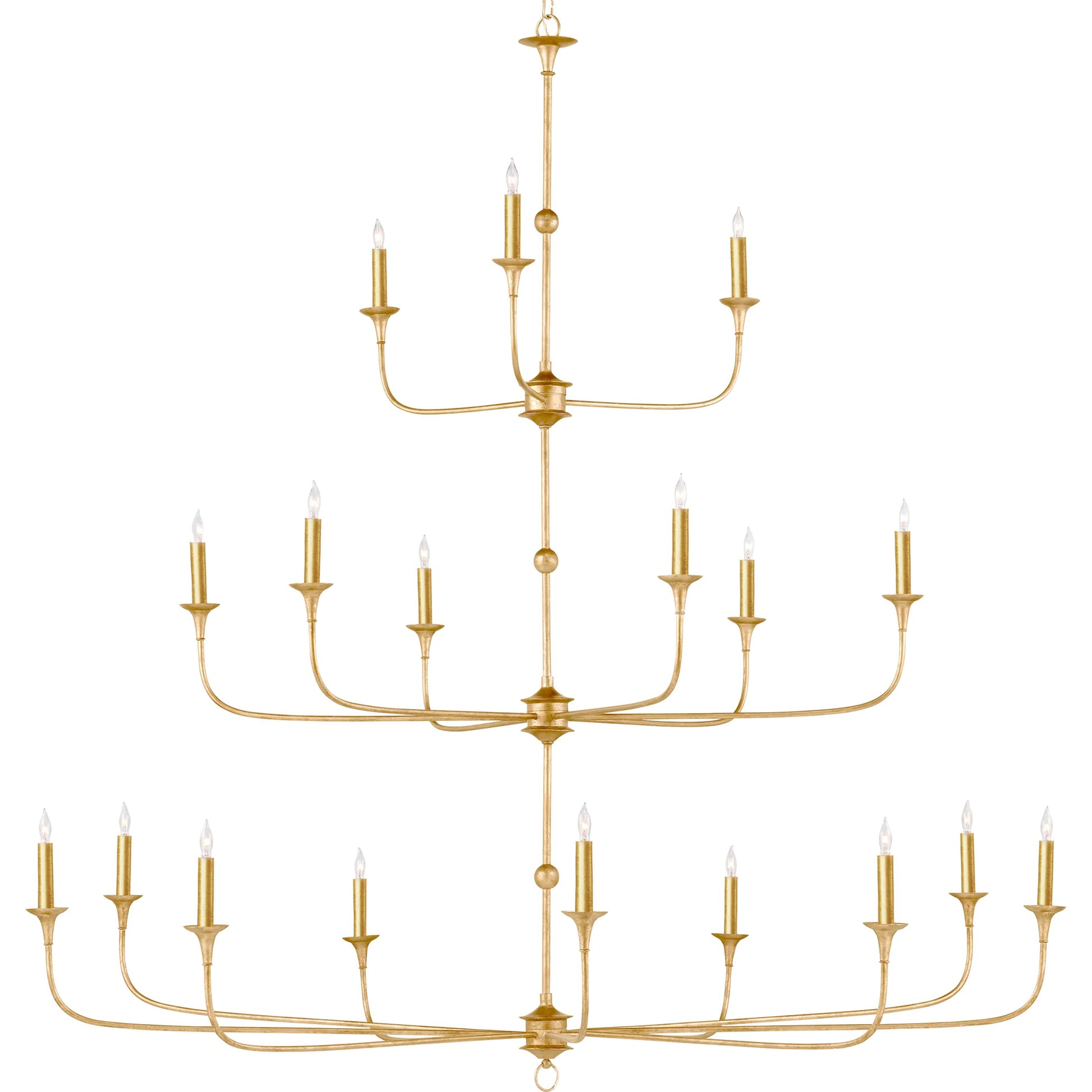 Nottaway Grande Chandelier by Currey and Company. Made from wrought iron in a traditional style.