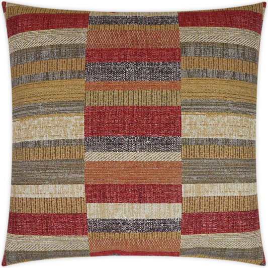Diversity Pillow by DV Kap Home in flame. Made from 100% polyester in a modern style.