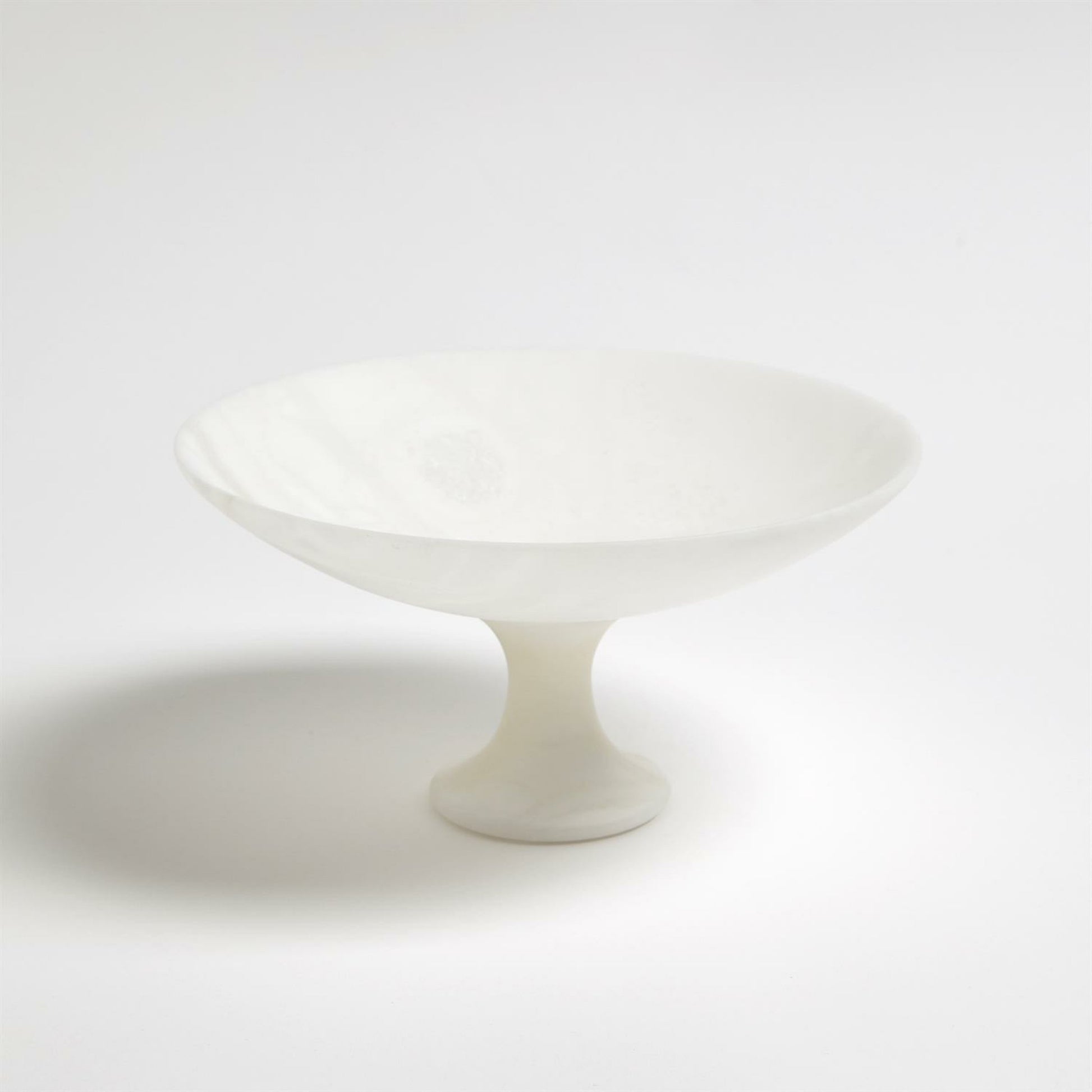 Alabaster Compote by Global Views. Made from alabaster in a modern style.
