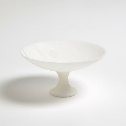 Alabaster Compote by Global Views. Made from alabaster in a modern style.