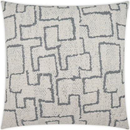 Domaine Pillow by DV Kap Home in grey. Made from 49% viscose, 39% cotton, 12% polyester in a modern style.