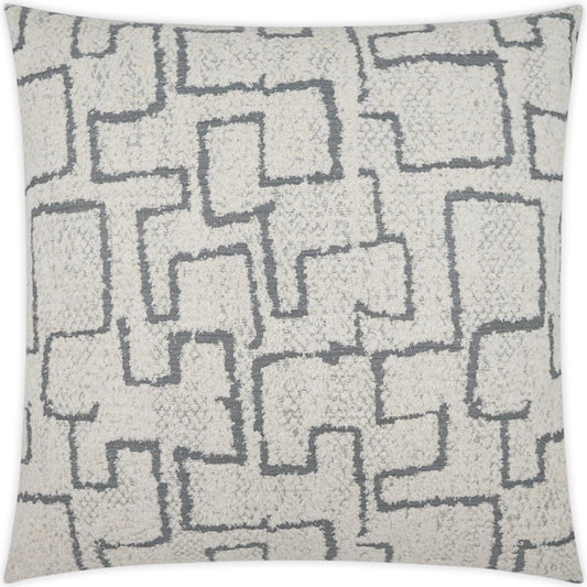 Domaine Pillow by DV Kap Home in grey. Made from 49% viscose, 39% cotton, 12% polyester in a modern style.