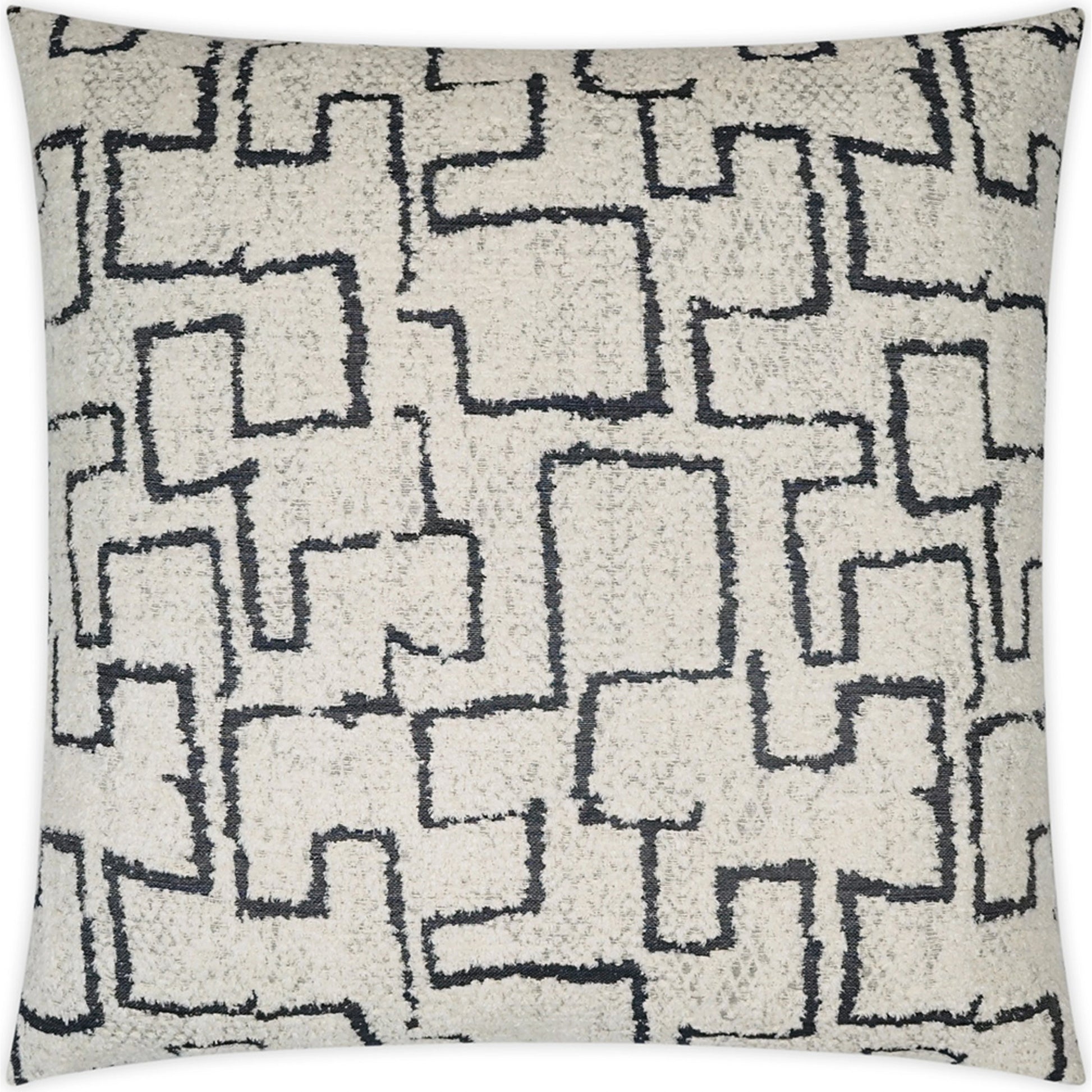 Domaine Pillow by DV Kap Home in grey. Made from 49% viscose, 39% cotton, 12% polyester in a modern style.