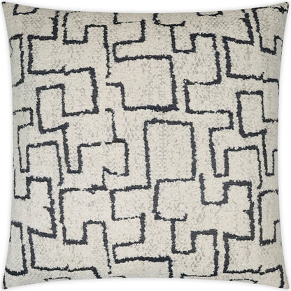 Domaine Pillow by DV Kap Home in grey. Made from 49% viscose, 39% cotton, 12% polyester in a modern style.