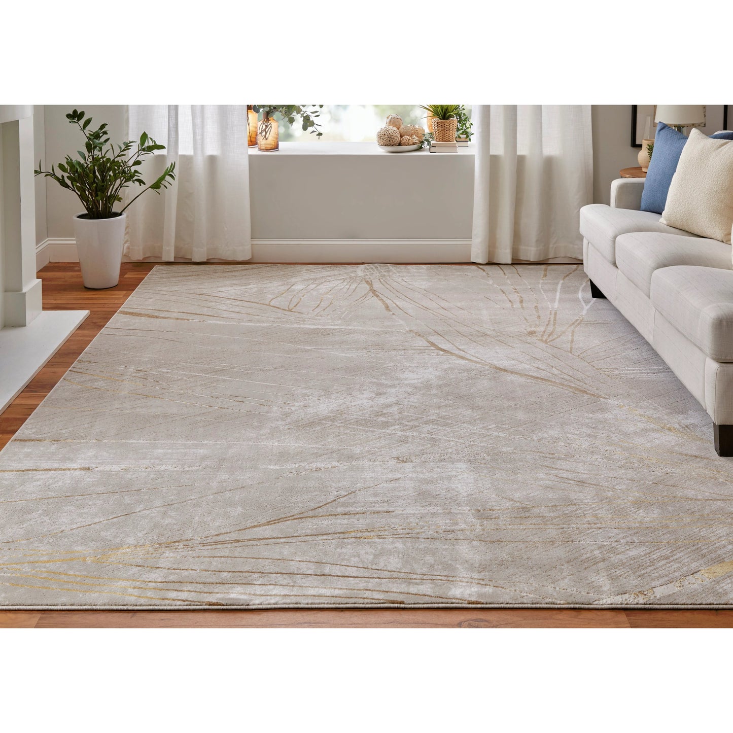 009 SI-2158662,SI-2158663,SI-2158664,SI-2158665,SI-2158666,SI-2158667 | Lifestyle | Waldor Rug - 73539NBF by Feizy in taupe, brown, silver. Made from polypropylene, polyester in a unique style.