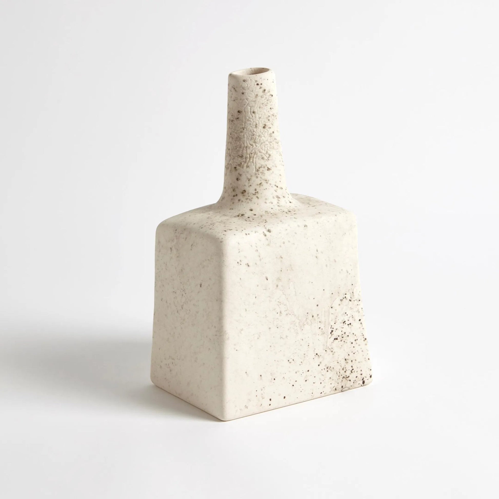 Tall Stack Bottle by Global Views in reactive ivory. Made from earthenware in a eclectic & global style.