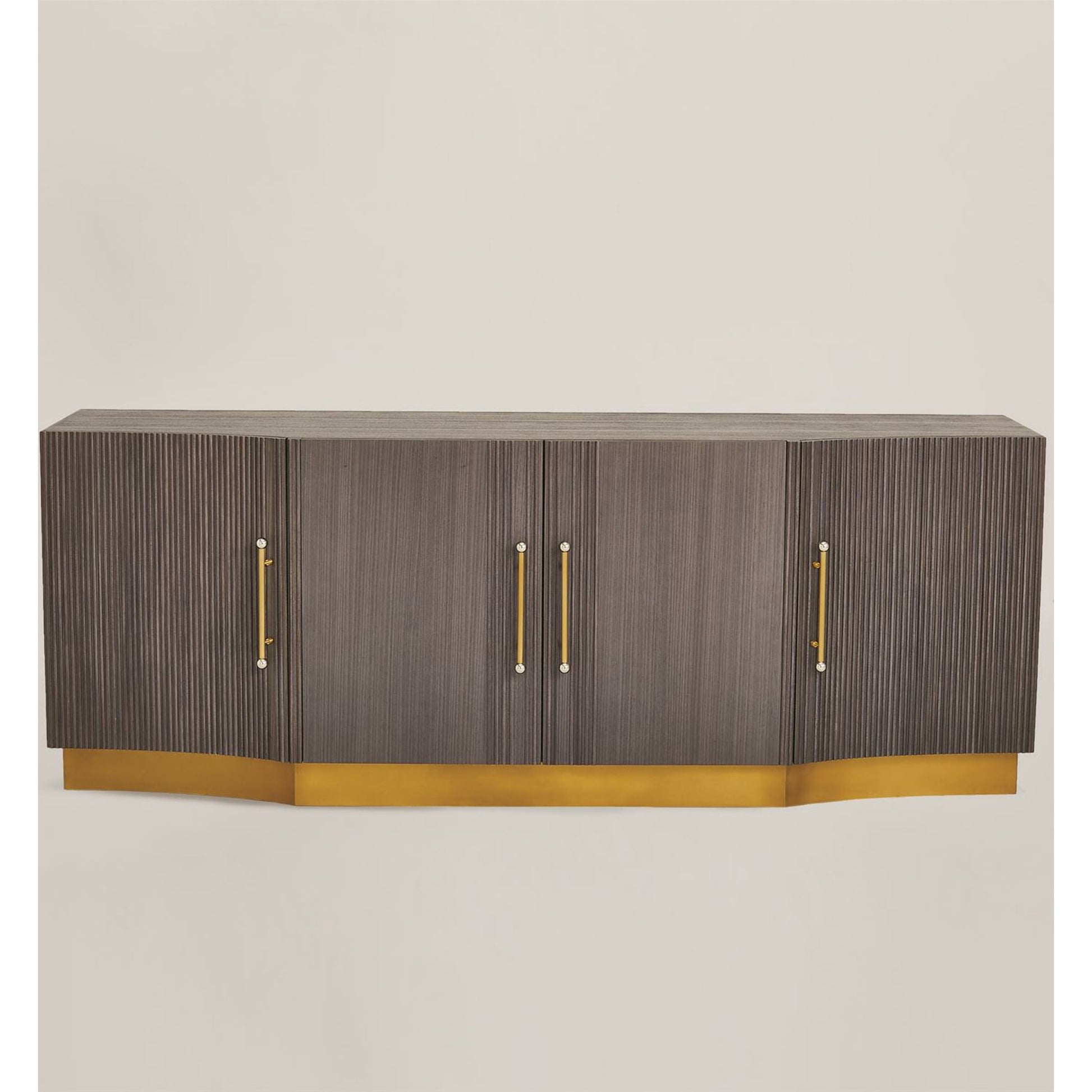 Mayfair Cabinet by Global Views. Made from brass, nickel in a modern style.