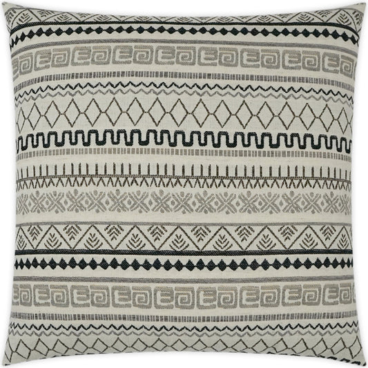 Arden Pillow by DV Kap Home in grey. Made from 80% rayon, 20% polyester in a cottage & farmhouse style.
