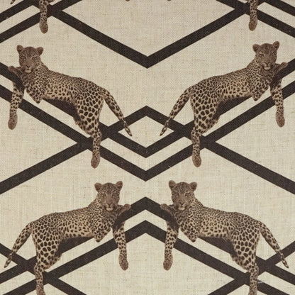 Jinx Pillow by DV Kap Home in brown. Made from 95% polyester, 5% linen in a modern style.