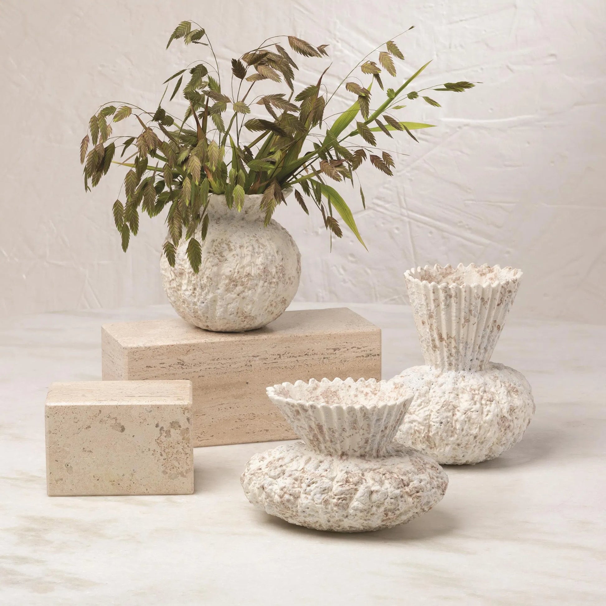 Vilette Vase by Global Views. Made from ceramic in a coastal style.