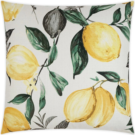 Pucker Throw Pillow by DV Kap Home in yellow. Made from 100% polyester in a modern style.