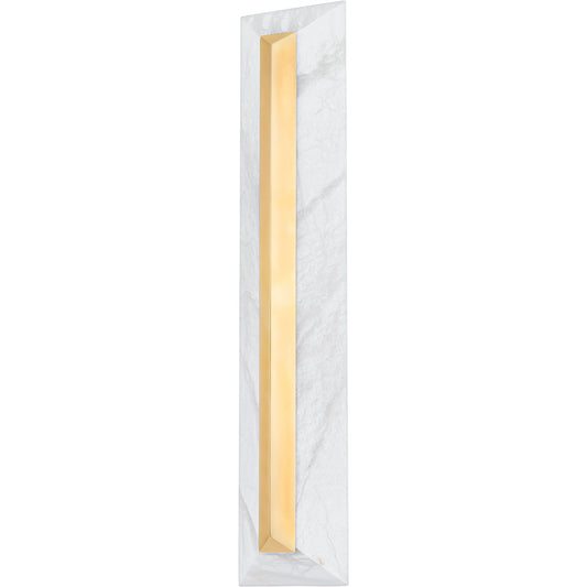 Perth II Light Sconce by Corbett in vintage brass. Made from brass in a modern style.