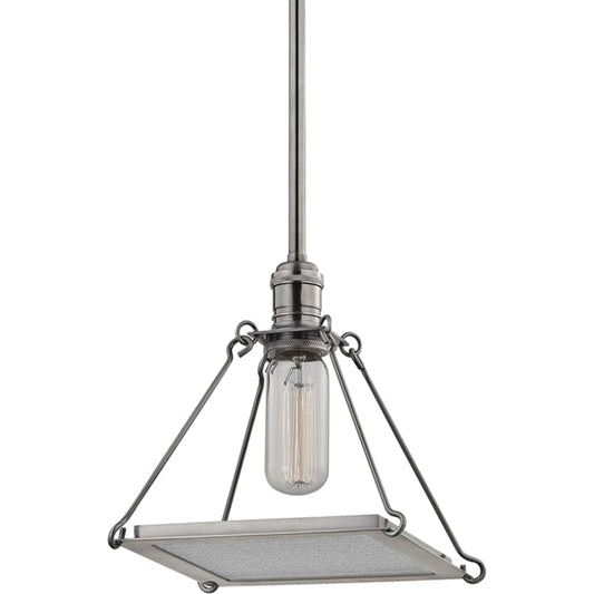 Thorndike Pendant by Hudson Valley in historic nickel. Made from brass in a modern style.