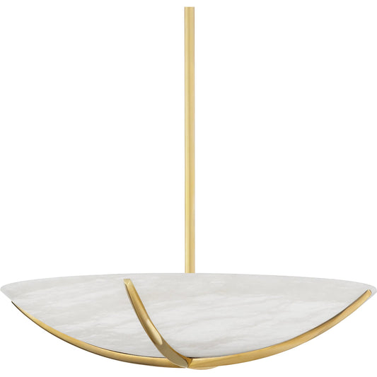 Wheatley 6 Light Pendant by Hudson Valley. Made from brass in a modern style.