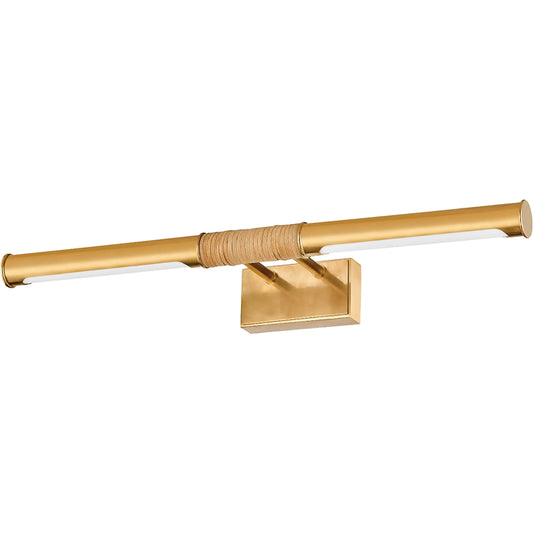 Hallstead 1 Light Picture Light by Hudson Valley in aged brass. Made from brass in a modern style.