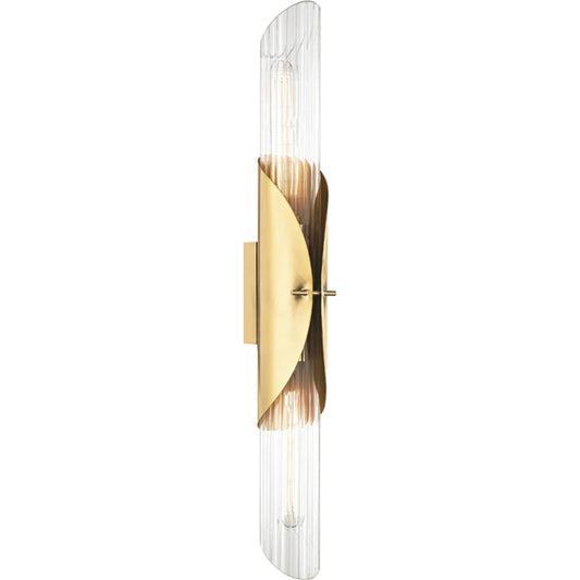 Lefferts Wall Sconce by Hudson Valley. Made from brass in a modern style.