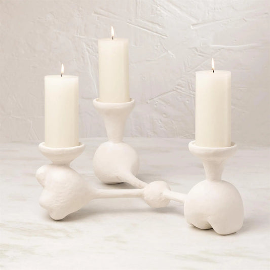 Nunez Modern Candelabra by Global Views. Made from resin in a eclectic & global style.