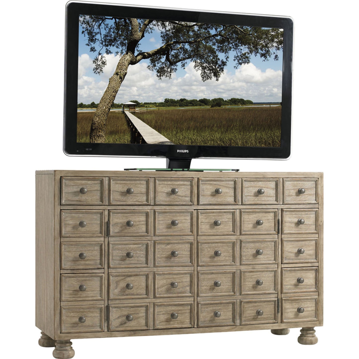 001 SR-835080 | Primary Silo | Andrews Media Console by Lexington. Made from unique in a eclectic & global style.