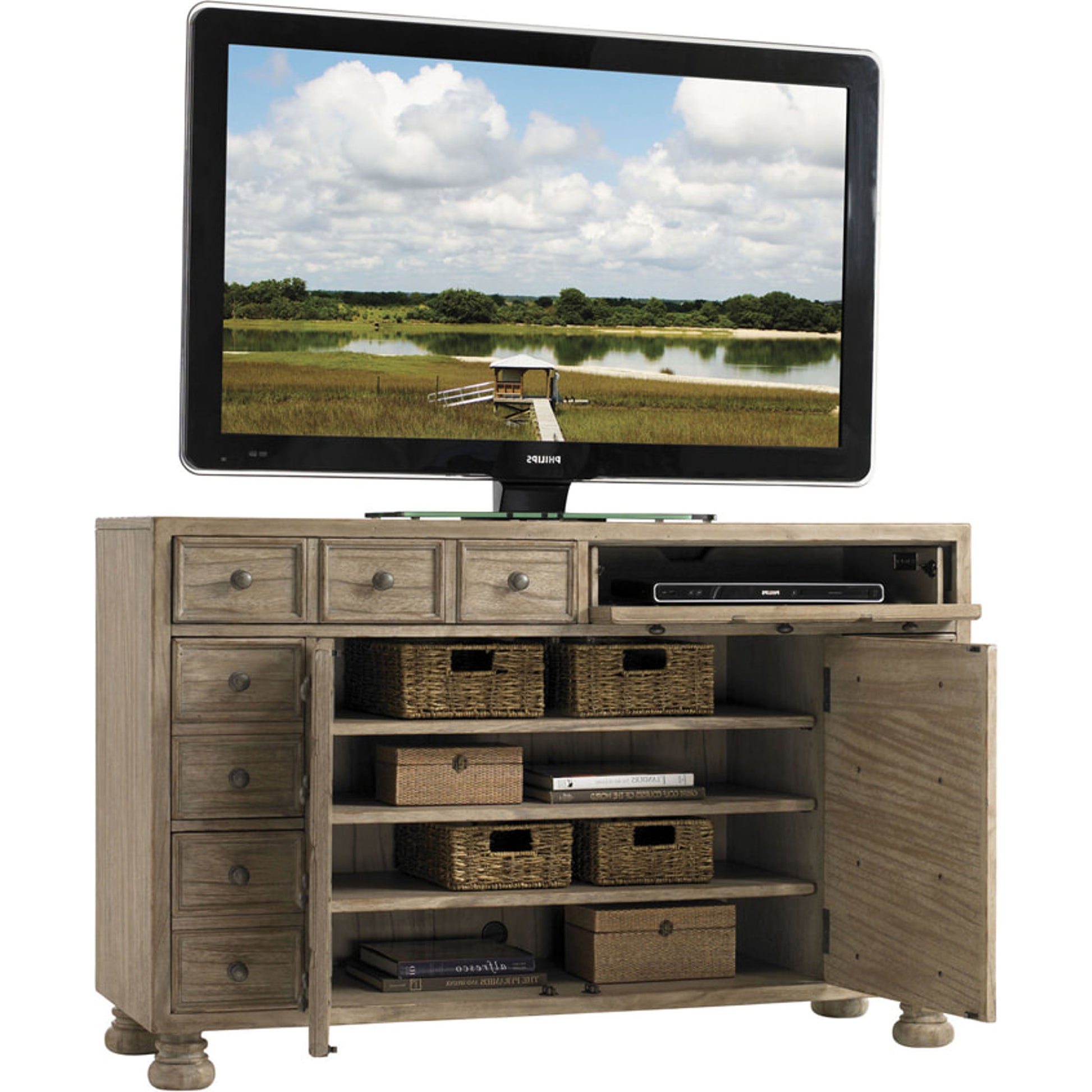 Andrews Media Console by Lexington. Made from unique in a eclectic & global style.