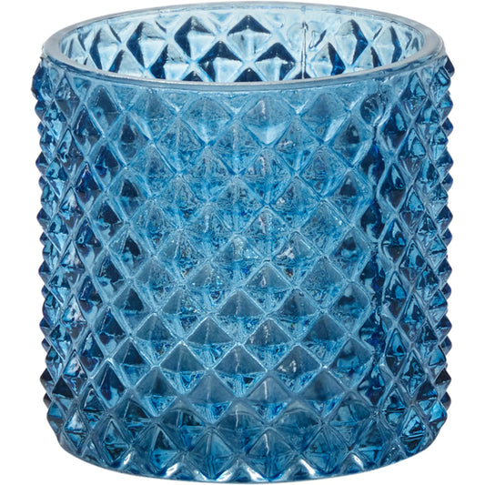 Florentine Votive 6 (Set of 6) by Accent Decor in blue. Made from glass in a modern style.