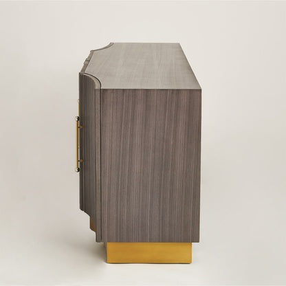 Mayfair Cabinet by Global Views. Made from brass, nickel in a modern style.