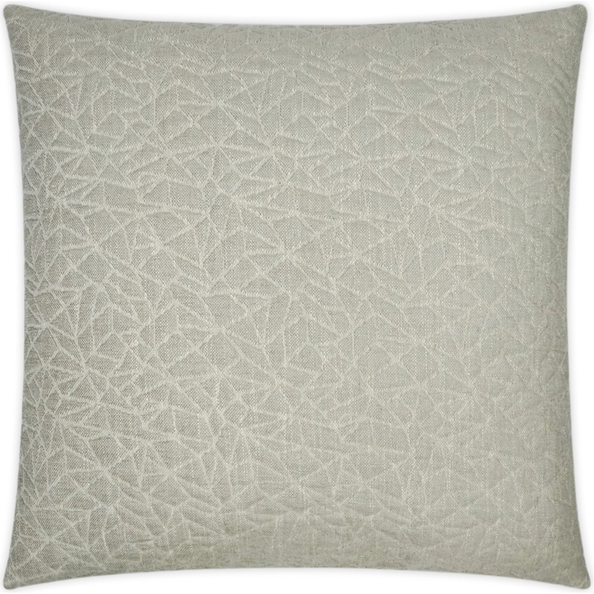 Serene Throw Pillow by DV Kap Home in tan/taupe. Made from 43% polyester, 40% viscose, 11% linen, 6% cotton in a modern style.
