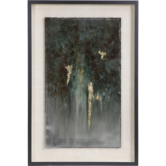 Rustic Patina Grande Abstract Art by Uttermost in multi. Made from pine, mdf, glass, acrylic in a modern style.
