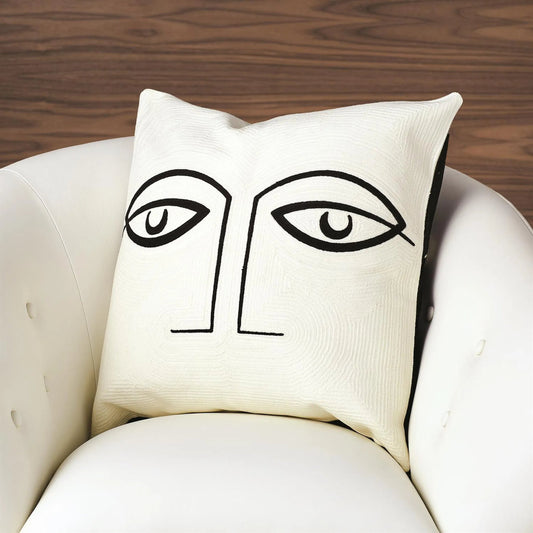 Two Eye Pillow by Global Views in natural. Made from shell 100% cotton, lining 100% cotton in a modern style.