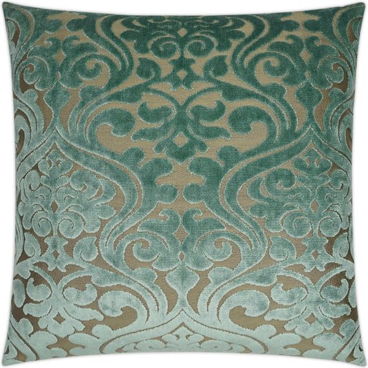 Damascus Pillow by DV Kap Home. Made from 79% viscose, 21% polyester in a traditional style.