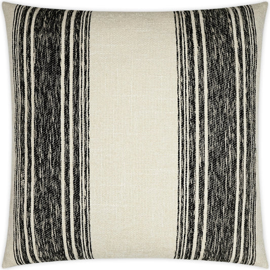 Balboa Pillow by DV Kap Home in black. Made from 80% polyester, 20% rayon in a modern style.