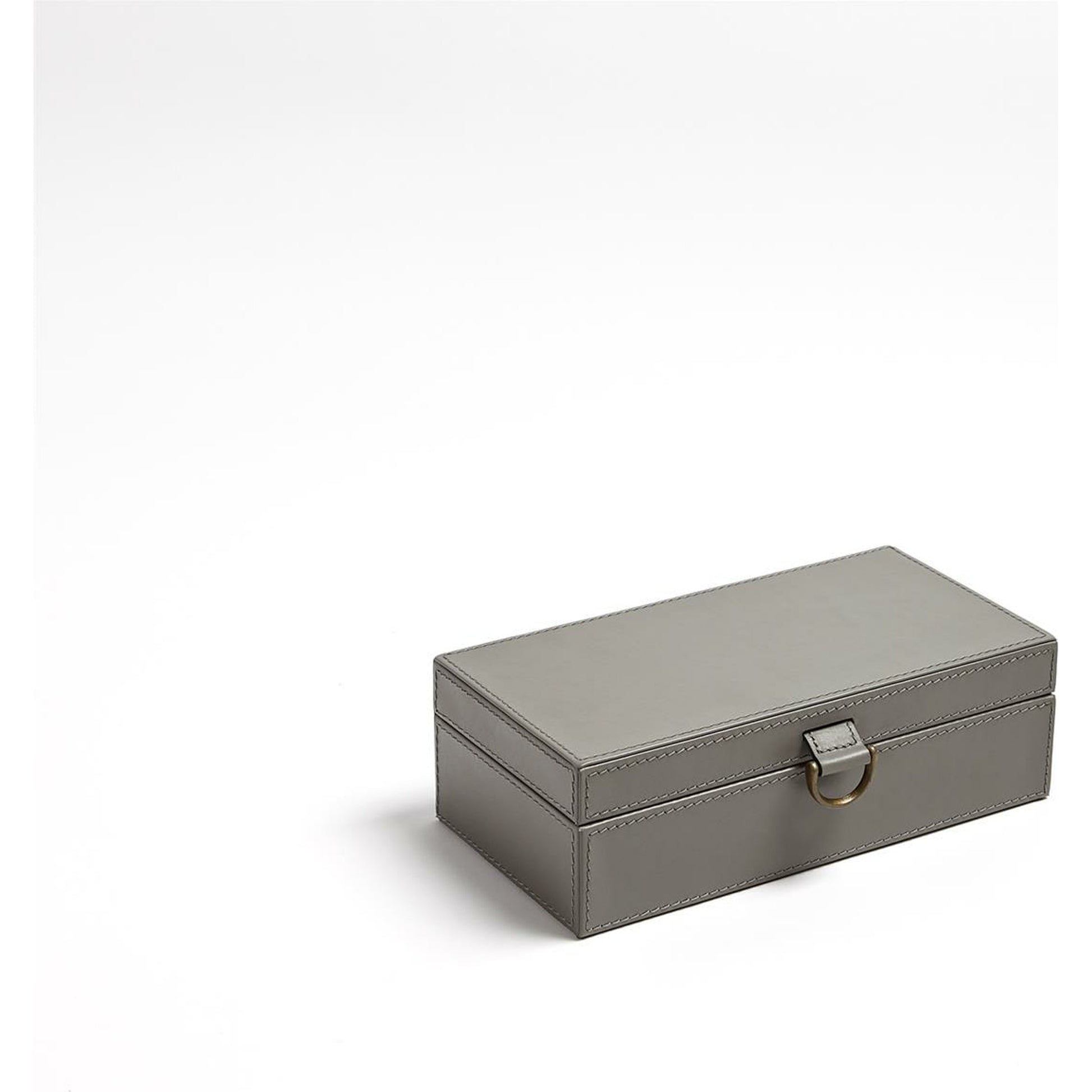 Marbled Leather D Ring Box by Global Views. Made from unique in a transitional style.