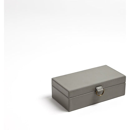 Marbled Leather D Ring Box by Global Views. Made from unique in a transitional style.