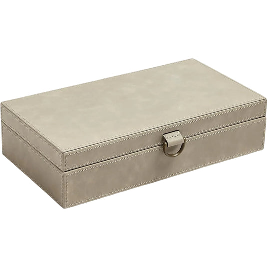 Marbled Leather D Ring Box by Global Views. Made from unique in a transitional style.