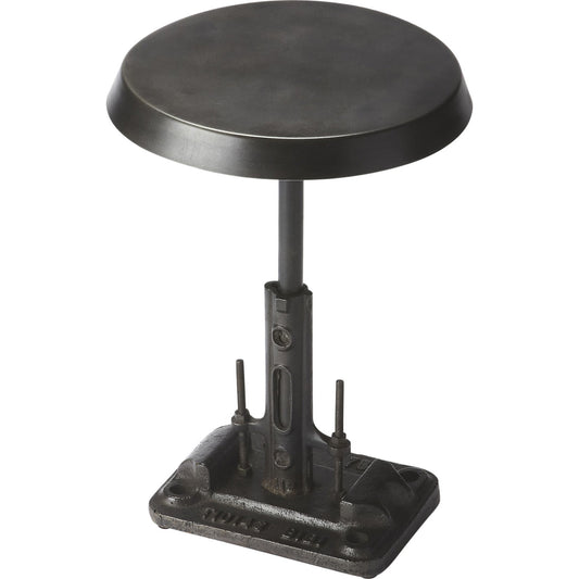 Industrial Chic Accent Table by Butler Specialty Company in black and industrial chic. Made from iron in a modern style.