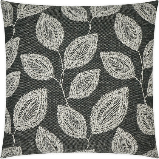 Adril Pillow by DV Kap Home in grey. Made from 84% polyester, 7% linen, 9% acrylic in a modern style.