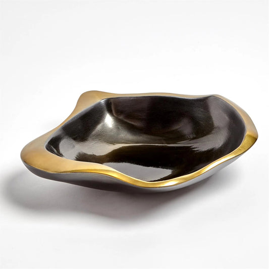 Formation Bowl by Global Views in black, gold. Made from ceramic in a eclectic & global style.