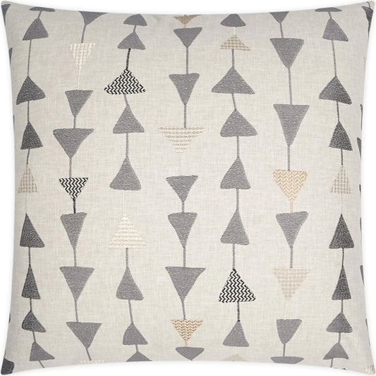 Argento Pillow by DV Kap Home in tan/taupe, gold. Made from 40% polyester, 37% cotton, 23% viscose / embroidery: 81% viscose, 19% polyester lurex in a cottage & farmhouse style.