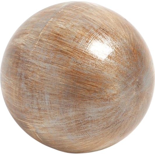 Enamel Sphere by Global Views in pale gold. Made from iron in a eclectic & global style.